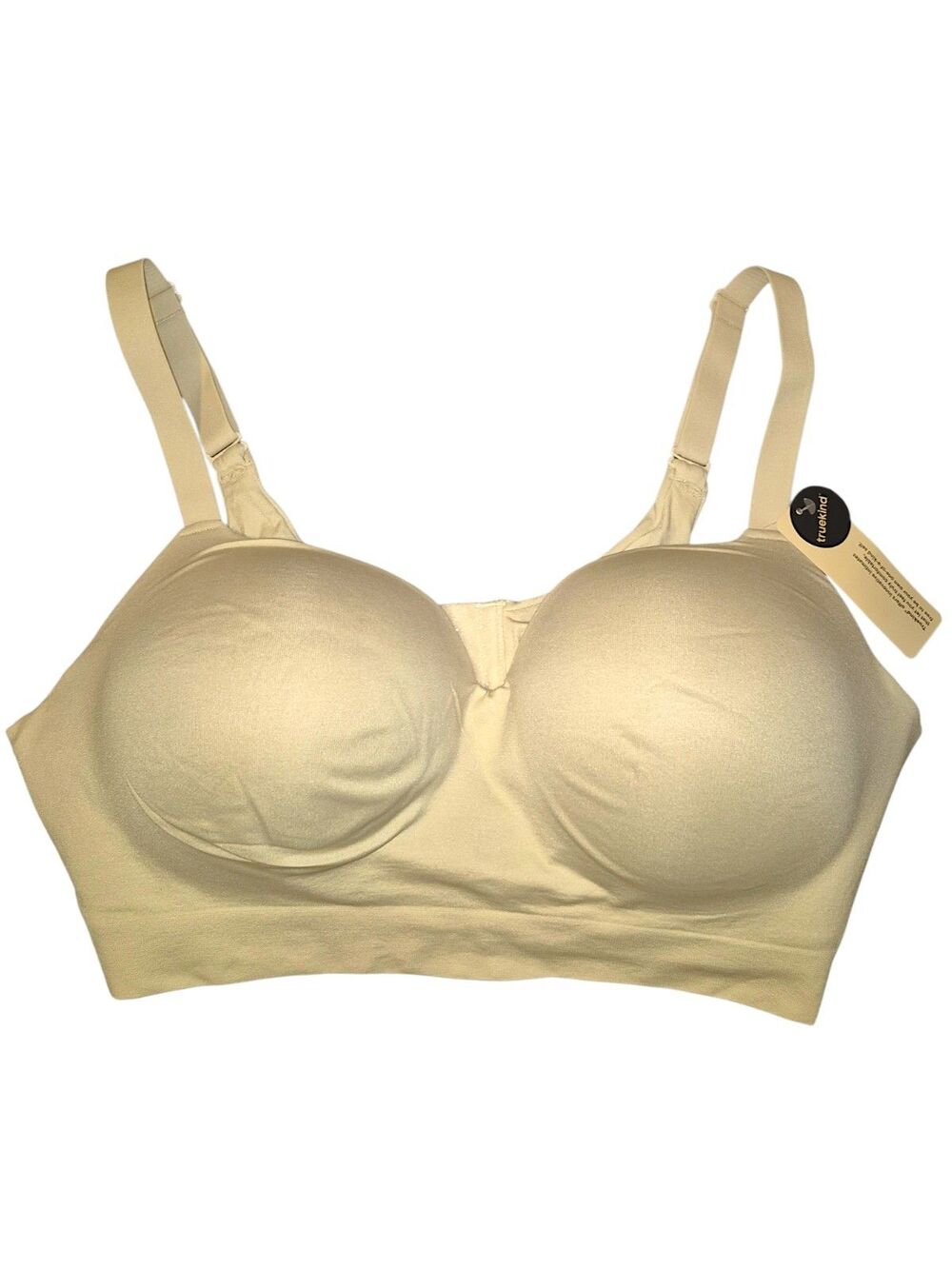 Truekind® Supportive Comfort Wireless Shaping Bra Ivory 4XL NWT
